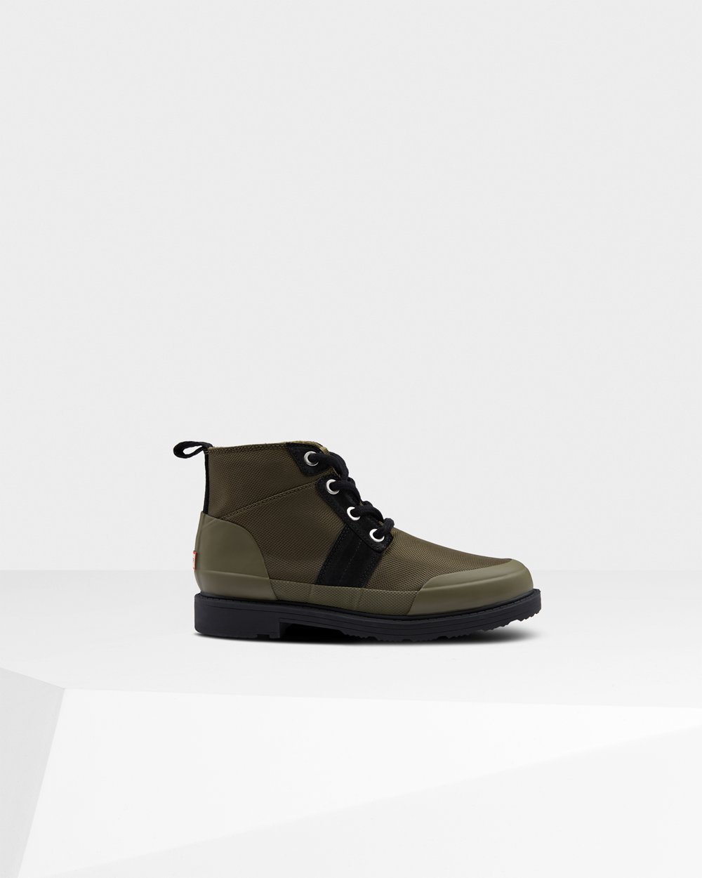 Hunter Mujer Original Insulated Commando - Botines Negras/Verde Oliva - 384-WBPGHX